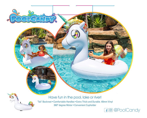 Piscina Inflável Motorizada Float Tube Runner 2.0 Blue Poolc