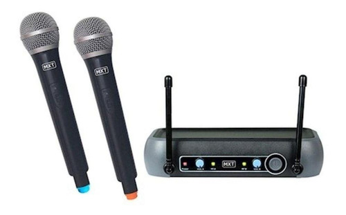 Microfones MXT UHF-202 Dinâmico Dinâmicos cor preto