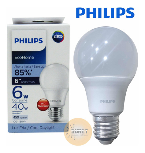 Bombillo Led 6w Luz Blanca Philips