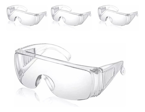4pcs Paquete Lentes Gafas Protectores De Seguridad