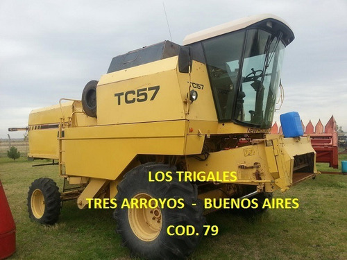Cosechadora New Holland Tc-57,plataf 23 ,año 1997,m-buena.