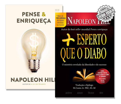 Kit Pense E Enriqueça + Mais Esperto Que O Diabo - Promoção