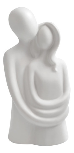 Amor Abrazando Pareja Estatua Blanca Regalos De Boda