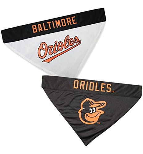 Pets First Orl3217sm Mlb Baltimore Orioles Reversible Pet Ba