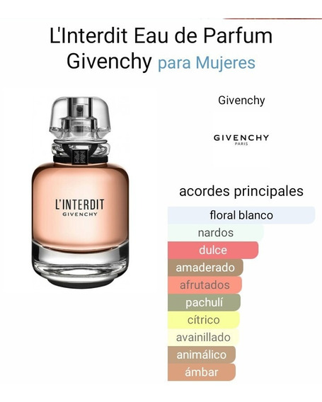 Perfune Mujer L'interdy Eau De Parfum De Givenchy Edp 100ml | MercadoLibre