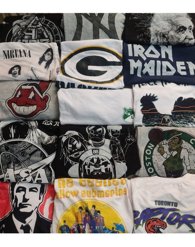 18 Camisetas Al Por Mayor Surtido Aleatorio