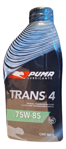 Aceite Para Caja Puma Manual 75w85 Api Gl4 Tans4