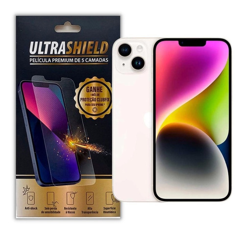 Película iPhone 14 Ultrashield Premium - Fibra De Carbono