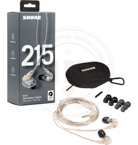 Imagen 6 de 9 de Auricular Intraural Profesional Shure Se215-cl C/removible