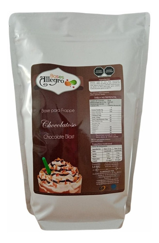 Base En Polvo Para Frappé Chocolattoso 1.5 Kg