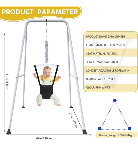 Saltador De Bebe Con Soporte, Juego De Columpios Para Jugar