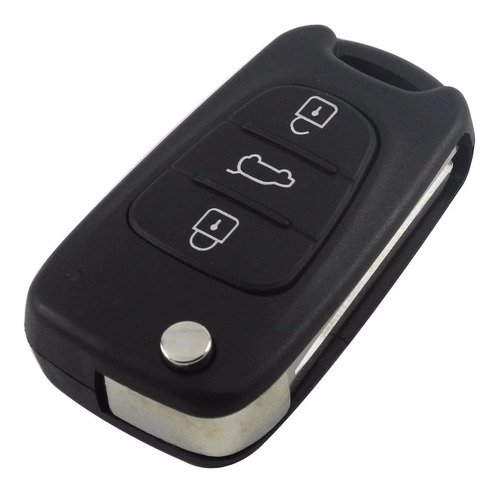 Imagen 7 de 9 de Carcasa Para Llave Auto Kia Sportage Hyundai 3bot Izquierda