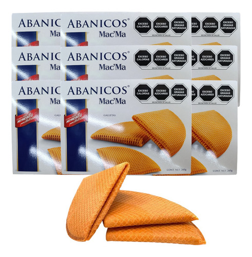 Abanicos Galletas Wafer 7 Cajas De 245g Mac Ma
