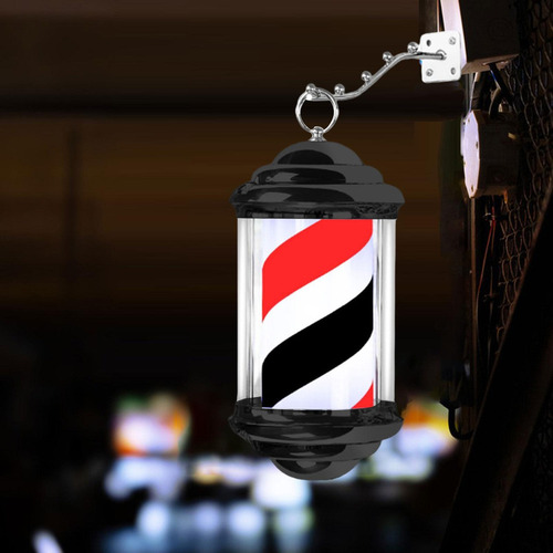 Poste De Barbero Con Luz Led, Letrero Led Giratorio Estilo A