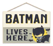 Comprar ''letrero De Madera Batman Para Habitación Infantil - Batman