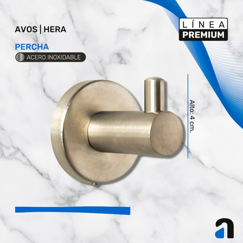 Imagen 8 de 10 de Kit Accesorios Baño 100% Acero Inoxidable 304 / Avos - Hera