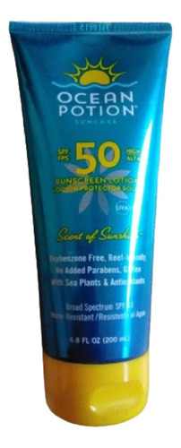 Protector Solar Factor 50 Ocean Potion  Made In Usa En Crema