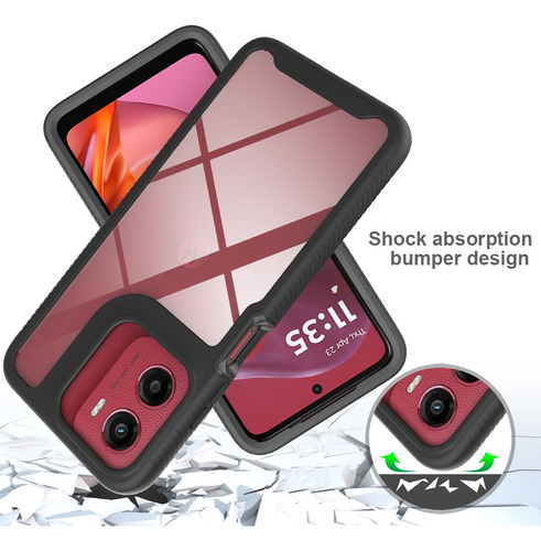 Funda Resistente A Prueba De Golpes Para Motorola Moto G05 E15 G35 G55 E14 G04 G04s G14 G24 G54 G84 Cubierta Trasera De