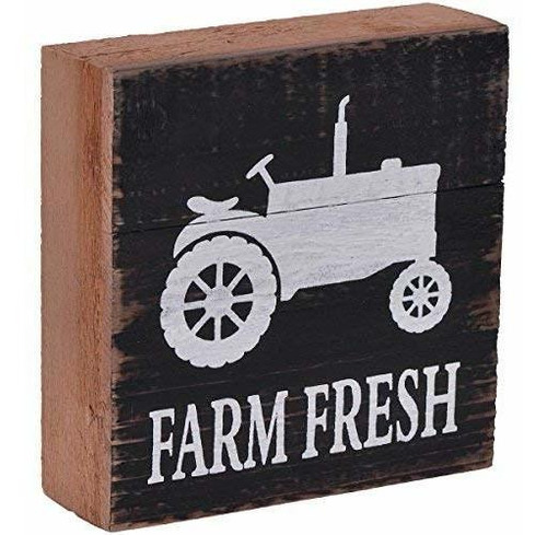Nikky Home Farmhouse Farm Cartel De Caja De Tractor De Mader