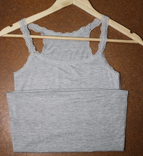 Musculosa Con Puntilla Dama