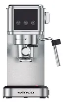 Comprar Cafetera Express Winco W1923 Inoxidable Espuma Apto Capsulas