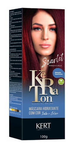 Kit 2 Coloração Keraton Banho De Brilho Verm. Cereja Scarlet