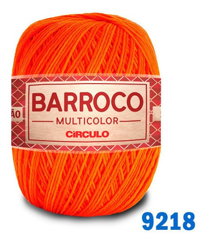 Barbante Barroco Maxcolor Multicolor Círculo N6 400g 452mts Cor 9218 - Calêndula
