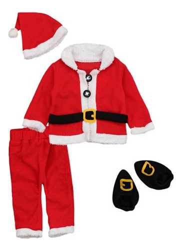 Traje De Santa Claus Ropa De Papa Noel Para Bebés