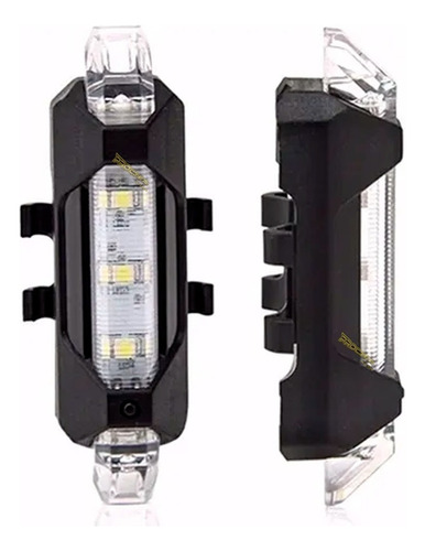 Luz Led Recargable Usb Bicicleta Delantera O Trasera