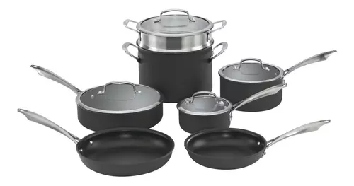 Juego de Ollas Cuisinart Acero inoxidable Antiadherente 11 Piezas