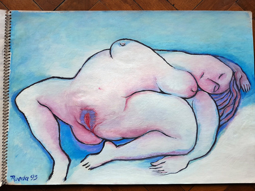 Dibujo - Erótico - Desnudo - Jose Rueda - Carpeta (Usado)