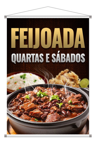 Banner Feijoada Quartas E Sábados - Tam 50x70cm