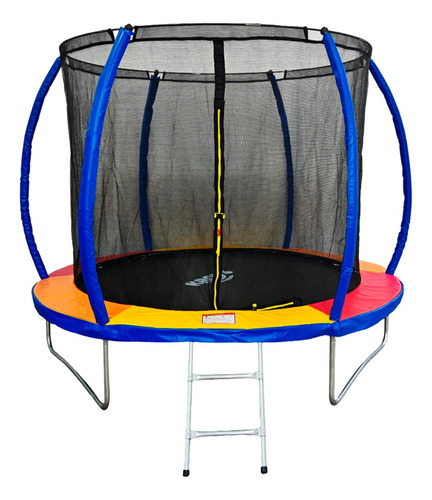 Cama Elástica Pula Pula 2,44m Grande Colorida