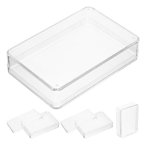 Caja Póquer Transparente Con Soporte Para Jugar, 4 Piezas