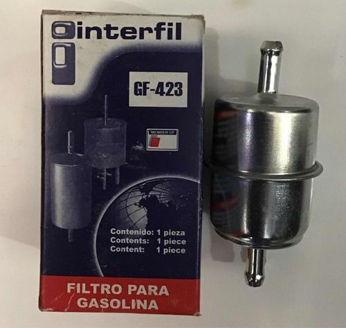 Filtro De Combustible Universal Gf-423 Con Retorno.