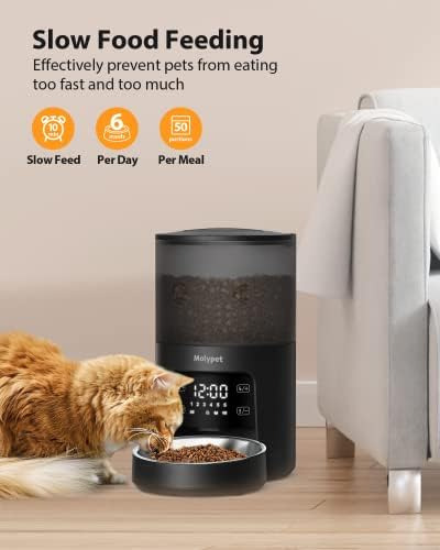 Comederos Automáticos Para Gatos Molypet Con Temporizador -