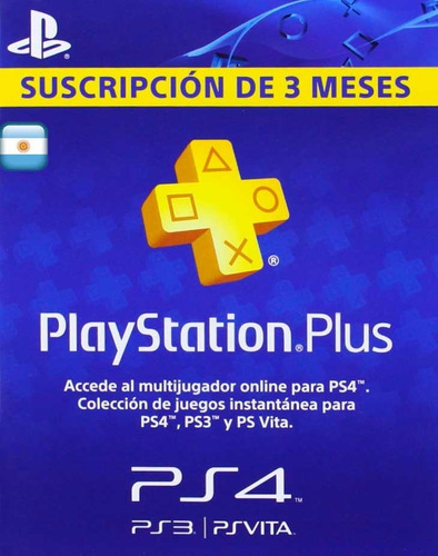 Código Playstation Plus Argentina 3 Meses. Cuotas -inmediato