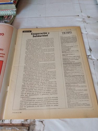 Revista Tiempo N2345 Abril 1987 Ed Tiempo (Usado)