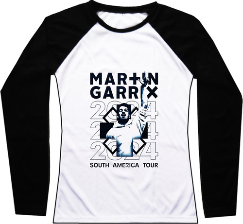 Buzo Dama Martin Garrix Electrónica Raglan Bca Urbanoz