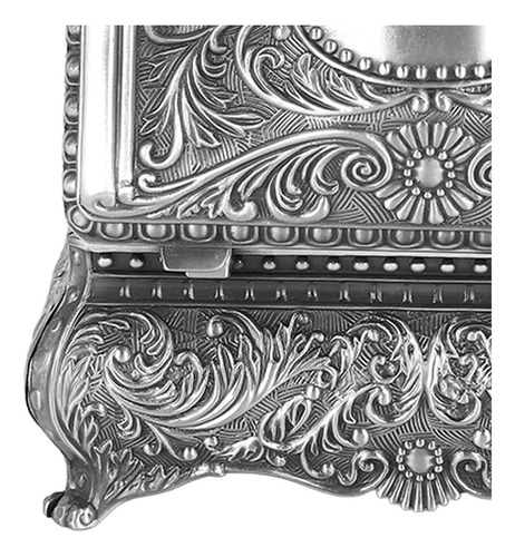 Joyero De Metal Rectangular Joyero Vintage Para Mujeres Y