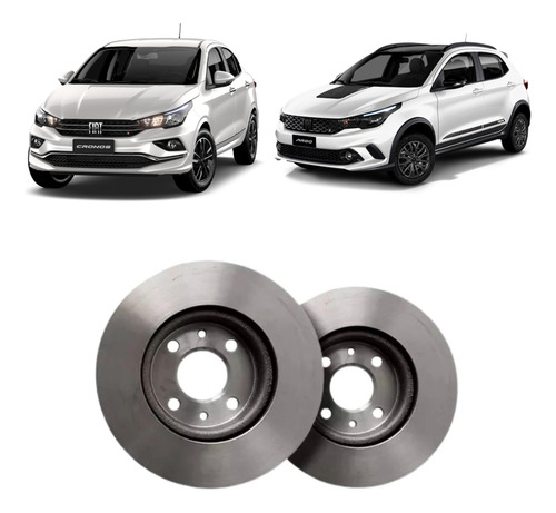 Kit Disco + Pastilha Freio Dianteira Pulse Cronos 1.3 2022..