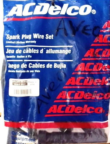 Juego Cables De Bujías Chevrolet Aveo Acdelco Original 