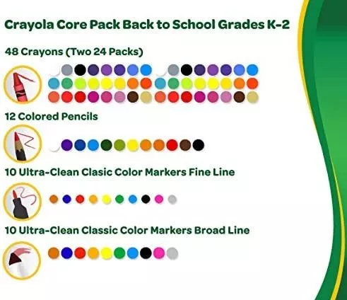 Venta Internacional- Crayola Ultraclean Broadline Classic - Rotuladores  Lavables (10 Unidades, 2 Unidades)