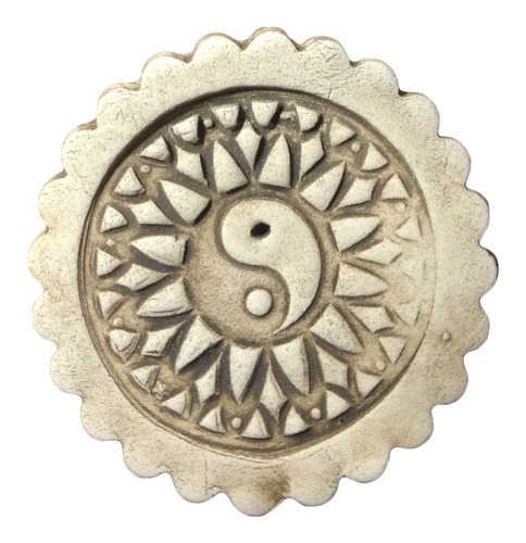 Cerámica Portasahumerio Yingyang Artesanal Regalo Original