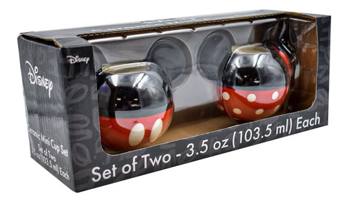 Set 2 Tazas Mickey Y Minnie Mouse 3d Ceramica Tarro