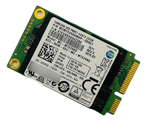 Sata Ssd 256gb Samsung Pm8751 Mzmte256hmhp-000d1 Original