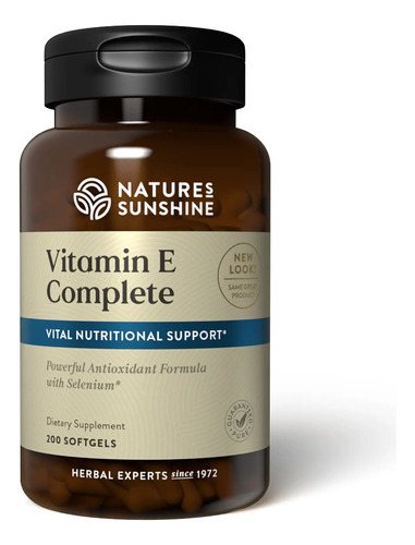 Natures Sunshine Vitamin E Complete 200caps