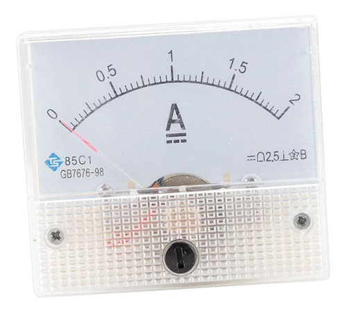 Medidor De Panel De Amperímetro Analógico De Aguja Dc0-2a