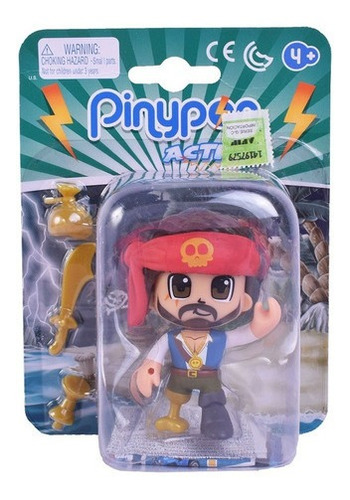 Imagen 1 de 6 de Pinypon Accion Muñeco Piratas Con Accesorios 10 Cm