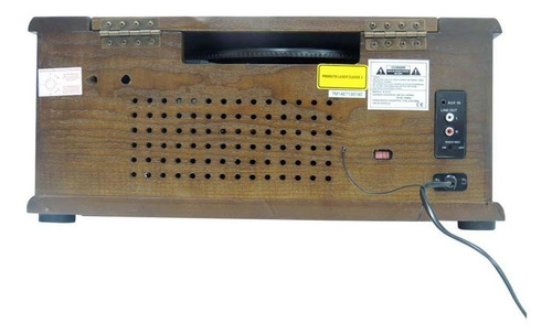 Imagem 9 de 9 de Rádio Retrô Benoá Tr-w107 Am Fm Cd Usb Toca Disco